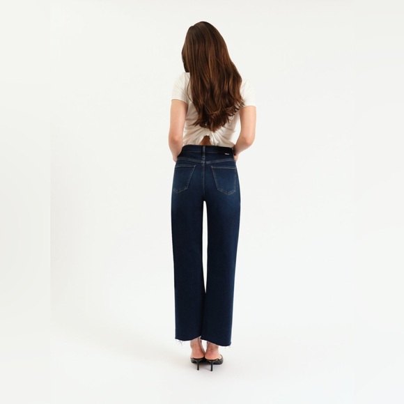 NWT DAZE DENIM Pleaser High Rise Ankle Wide Leg Jeans in Magic Hour - Picture 5 of 11